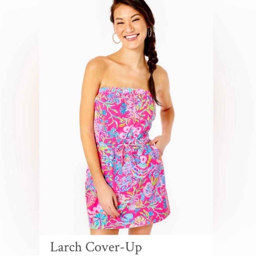 🌺 NWOT Lilly Pulitzer Larch Coverup Dress | Shell Me Something Good Size XXS/XS